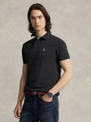Polo Ralph Lauren Poloshirt silbergrau/schwarzmeliert