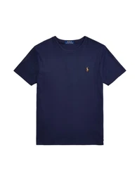 T-Shirt creme / navy / braun / rot