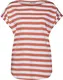 Wemoto Tričko ''''Bell Striped''''  broskvová / bílá