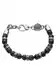 DIESEL Armband schwarz / silber