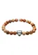 KUZZOI Armband ''''Tiger'''' braun / hellbraun / silber