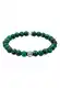 KUZZOI Armband ''''Kugel'''' dunkelgrün / schwarz / silber