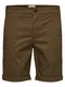 SELECTED HOMME Shorts dunkelbraun