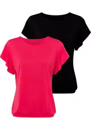 Tričko pink / černá