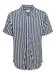 Only & Sons Hemd 'Wayne' dunkelblau/weiß