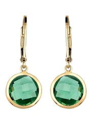 Náušnice zlatá / smaragdová