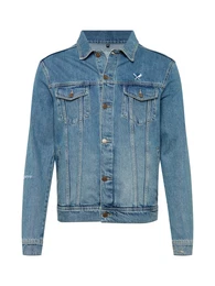 Distortedpeople Jeansjacke ''''Blades Patch Denim'''' blue denim / schwarz