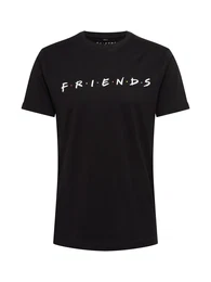 T-Shirt ''''Friends'''' schwarz / weiß