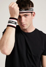 PHYNE Sweatbands weiß / nachtblau / rot