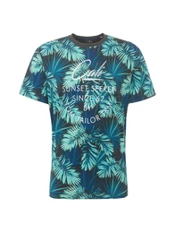 TOM TAILOR T-Shirt mischfarben / schwarz