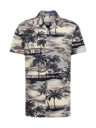 Hemd ''''VACAY'''' beige / schwarz