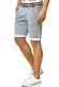 INDICODE JEANS Shorts ''''Bourchier'''' blau / weiß