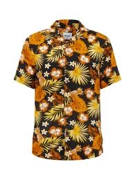 Hemd ''''onsSEAN SS REVERSE AOP SHIRT RE'''' navy / gelb / rostrot