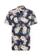 JACK & JONES Hemd ''''JORCOLE'''' dunkelblau / gelb / weiß