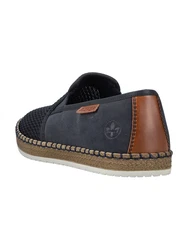Rieker Espadrilles 'Namur' nachtblau/braun