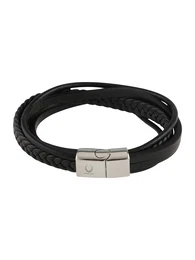 Armband ''''Multi Leather Bracelet'''' schwarz