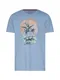 JACK & JONES T-Shirt blau / grün / orangerot / weiß