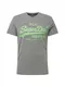Superdry Shirt ''''VINTAGE LOGO NEON LITE'''' grau / neongrün