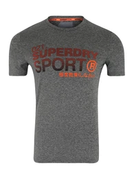 Superdry Sport-Shirts ''''ACTIVE GRAPHIC'''' grau / orangerot