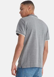 BLEND Shirt 'Nate' dunkelgrau/offwhite