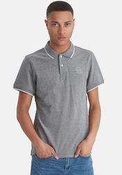 BLEND Shirt 'Nate' dunkelgrau/offwhite