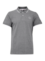BLEND Shirt 'Nate' dunkelgrau/offwhite