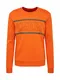 HUGO Sweatshirt ''''Dicago'''' orange / schwarz