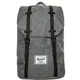 Herschel Rucksack ''''Retreat'''' hellgrau / schwarz