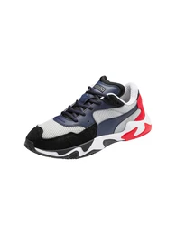 PUMA Sneaker ''''Storm Origin'''' grau / schwarz / rot / weiß