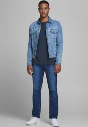 Jack & Jones T-Shirt JJEORGANIC BASIC TEE SS O-NECK NOOS marine