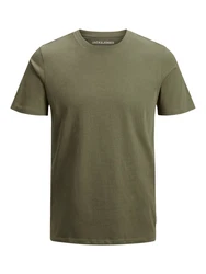 Jack & Jones T-Shirt JJEORGANIC BASIC TEE SS O-NECK NOOS oliv