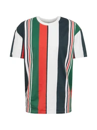 T-Shirt navy / grün / rot / weiß