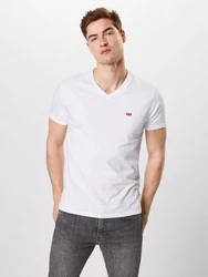 LEVI'S T-Shirt 'Housemark V Neck Tee' 'Original HM' 'Original' rot/wei