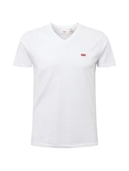 LEVI'S T-Shirt 'Housemark V Neck Tee' 'Original HM' 'Original' rot/wei