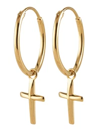 Náušnice 'Kreuz' zlatá
