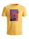 JACK & JONES T-Shirt mischfarben / hellorange