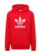 ADIDAS ORIGINALS Hoodie ''''Trefoil'''' rot / weiß