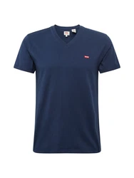 LEVI'S T-Shirt 'Housemark V Neck Tee' 'Original HM' 'Original' dunkelblau