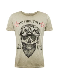 Shirt ''''MT BEARDED BIKDER'''' khaki