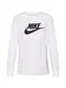 Nike Sportswear Tričko  černá / bílá