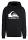 QUIKSILVER Sport-Sweatshirt schwarz / weiß