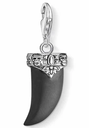 Charm-Anhänger schwarz / silber