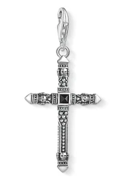 Thomas Sabo Anhänger ''''Ethno Kreuz'''' anthrazit / silber