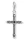 Thomas Sabo Anhänger ''''Ethno Kreuz'''' anthrazit / silber