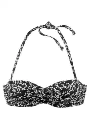 Horní díl plavek 'Meadow' černá