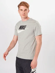 Nike Sportswear T-Shirt 'Icon Futura' graumeliert/schwarz/weiß