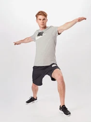 Nike Sportswear T-Shirt 'Icon Futura' graumeliert/schwarz/weiß