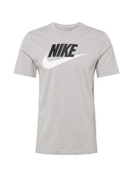 Nike Sportswear T-Shirt 'Icon Futura' graumeliert/schwarz/weiß