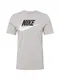Nike Sportswear Majica  pegasto siva / rna / bela