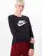 Nike Sportswear Sportska sweater majica  crna / bijela